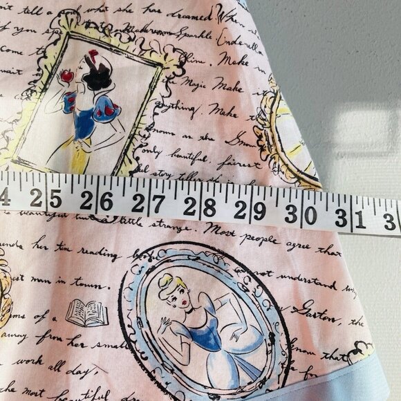 Cosplay Skirt Cinderella Snow White Princesses Print Handmade Hi Stretch 28” - Picture 9 of 11